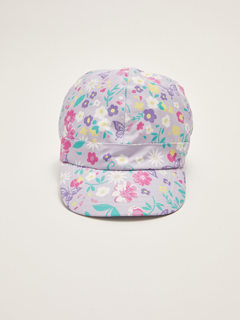 Floral Patterned Girl's Cap Hat