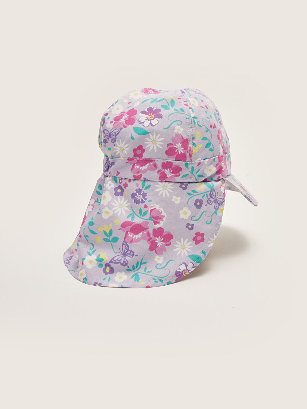 Floral Patterned Girl's Cap Hat