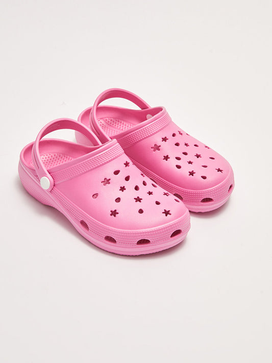 Girls' Sandals with Perforated Look