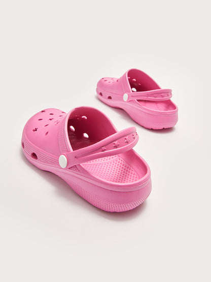 Girls' Sandals with Perforated Look