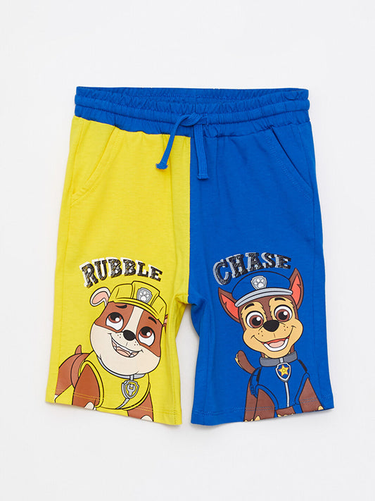 Elastic Waist Paw Patrol Printed Boy Shorts