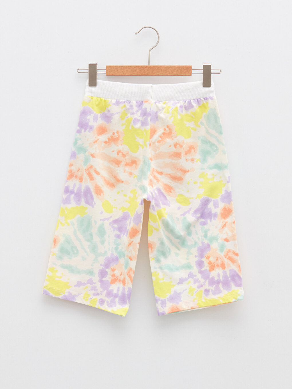 Printed Girls' Shorts with Elastic Waist