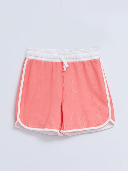 Basic Girls' Shorts with Elastic Waist