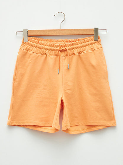 Maternity Bermuda Shorts with Elastic Waist and Flat Pocket Detail