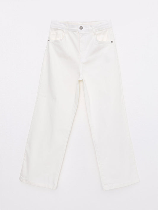 Basic Gabardine Girl's Trousers