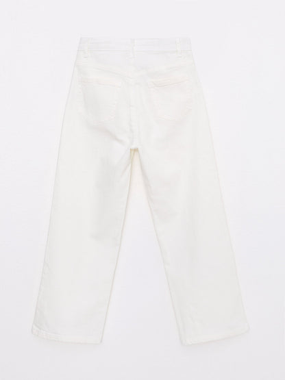 Basic Gabardine Girl's Trousers