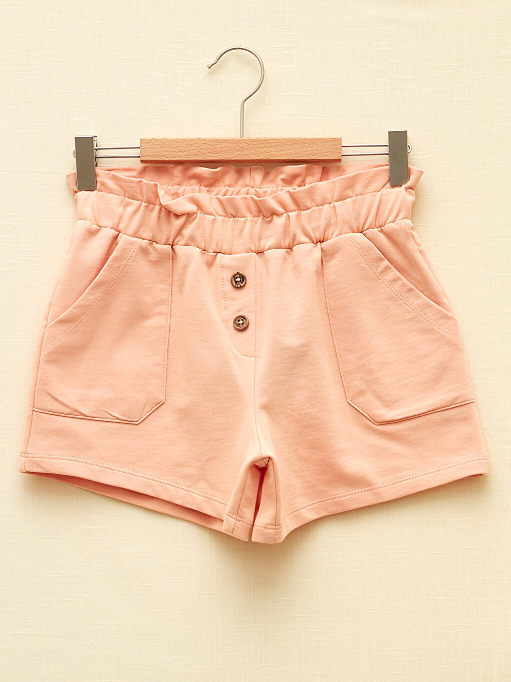 Basic Girls' Shorts with Elastic Waist