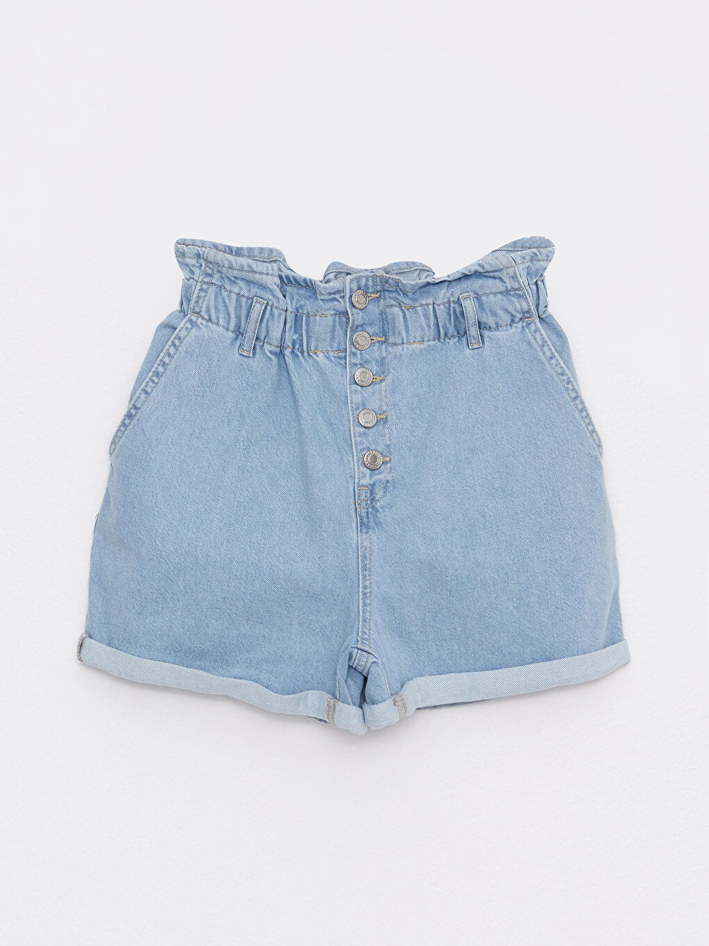 Women's Rodeo Jean Shorts with Elastic Waist Slouchy Pocket Detail