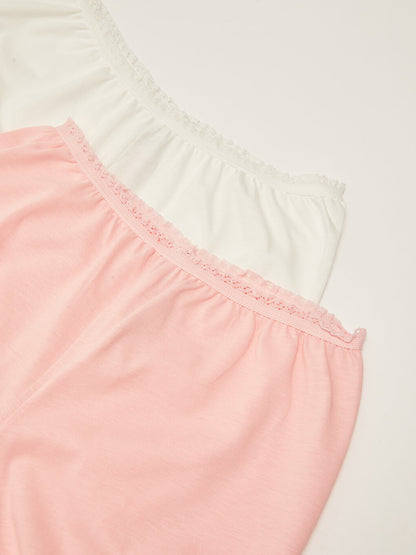 Basic Cotton Girl's Boxer 2-pack