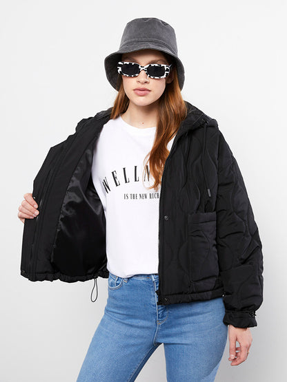 Hooded Quilted Women's Puffer Coat