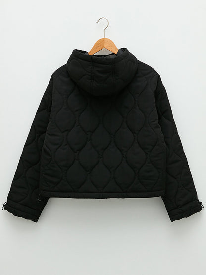 Hooded Quilted Women's Puffer Coat