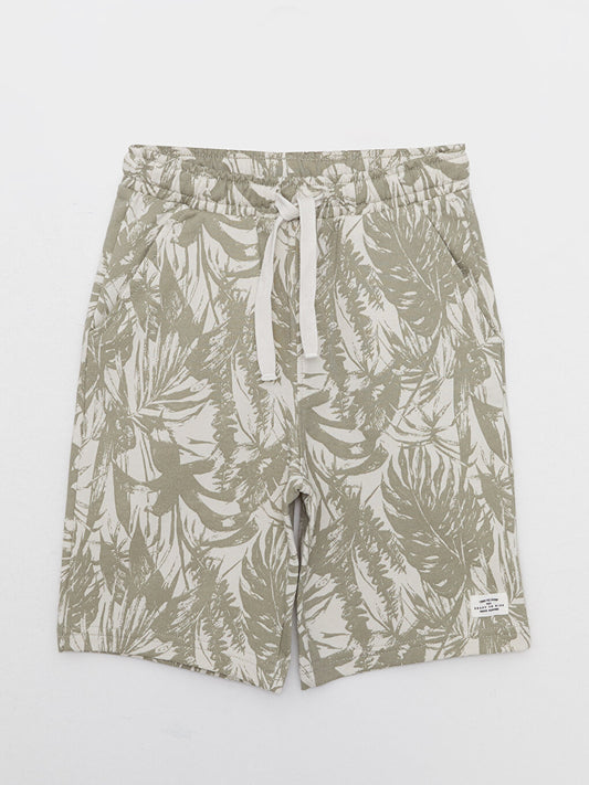 Printed Boys' Shorts with Elastic Waist