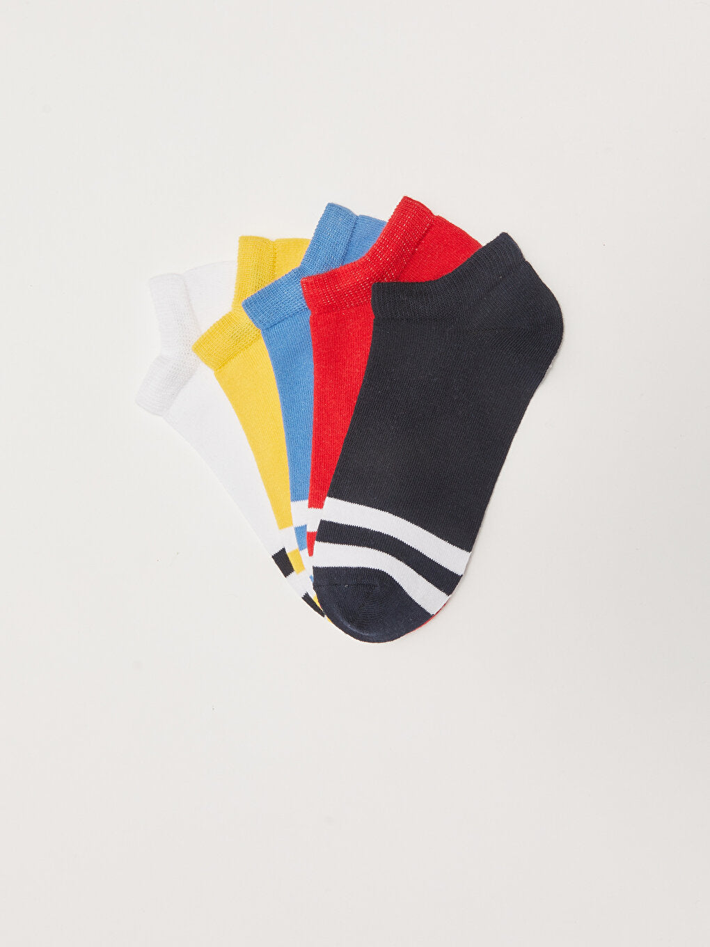 Color Blocked Boy's Booties Socks 5-pack