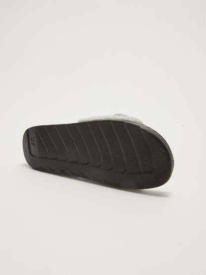 Women's House Slippers with Single Band Buckle Detail