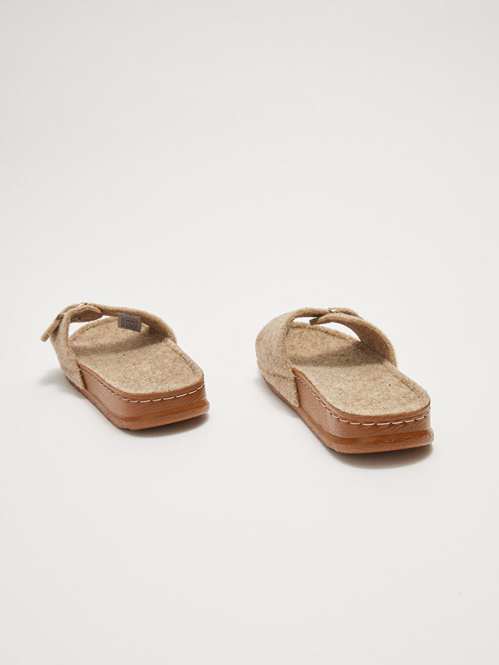 Women's House Slippers with Single Band Buckle Detail