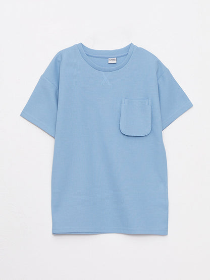 Crew Neck Basic Short Sleeve Boy's T-Shirt