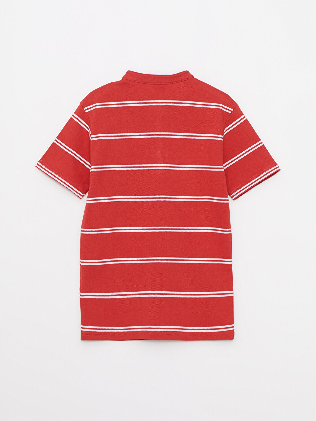 Judge Collar Striped Short Sleeve Cotton Boys' T-Shirt