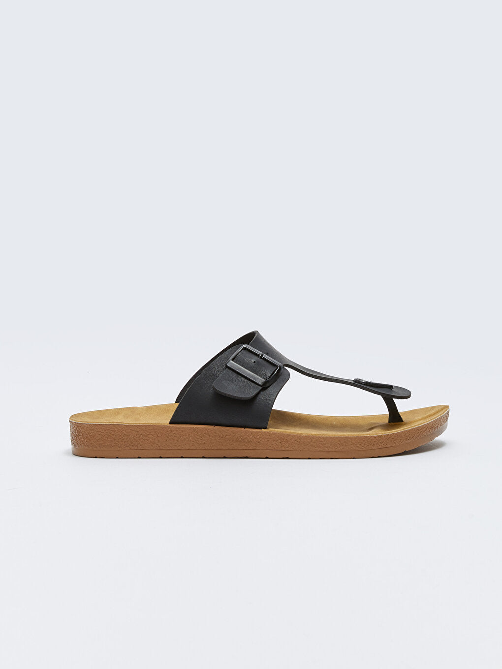 Men's Flip Flops with Buckle Detail