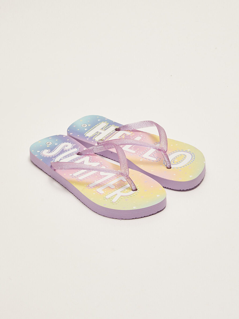 Printed Girls' Flip Flops Beach Slippers