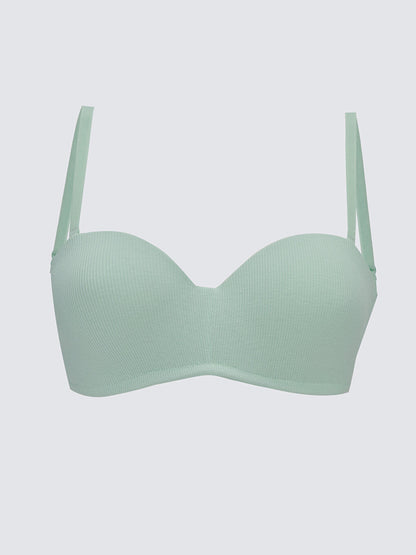 Underwire Unpadded Plain Strapless Bra