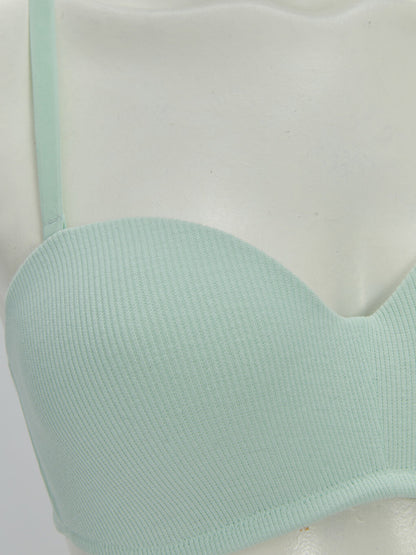 Underwire Unpadded Plain Strapless Bra