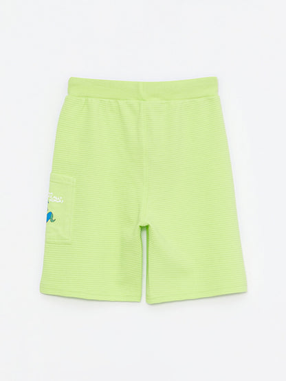 Printed Boys' Shorts with Elastic Waist