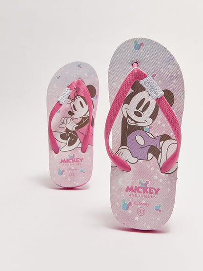 Minnie Mouse Licensed Flip Flops Girls' Beach Slippers