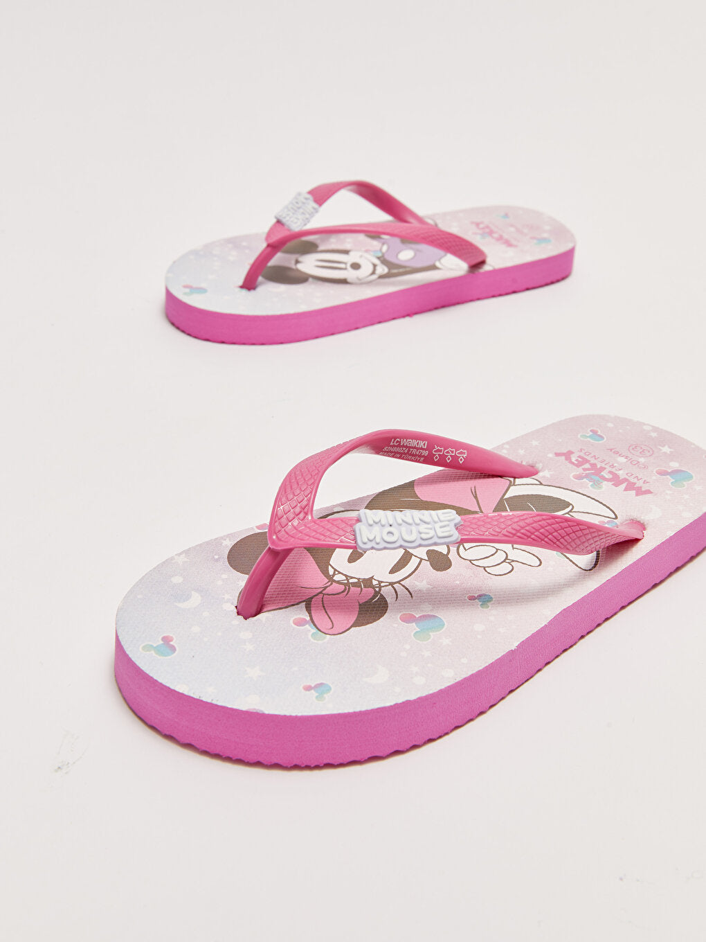 Minnie Mouse Licensed Flip Flops Girls' Beach Slippers