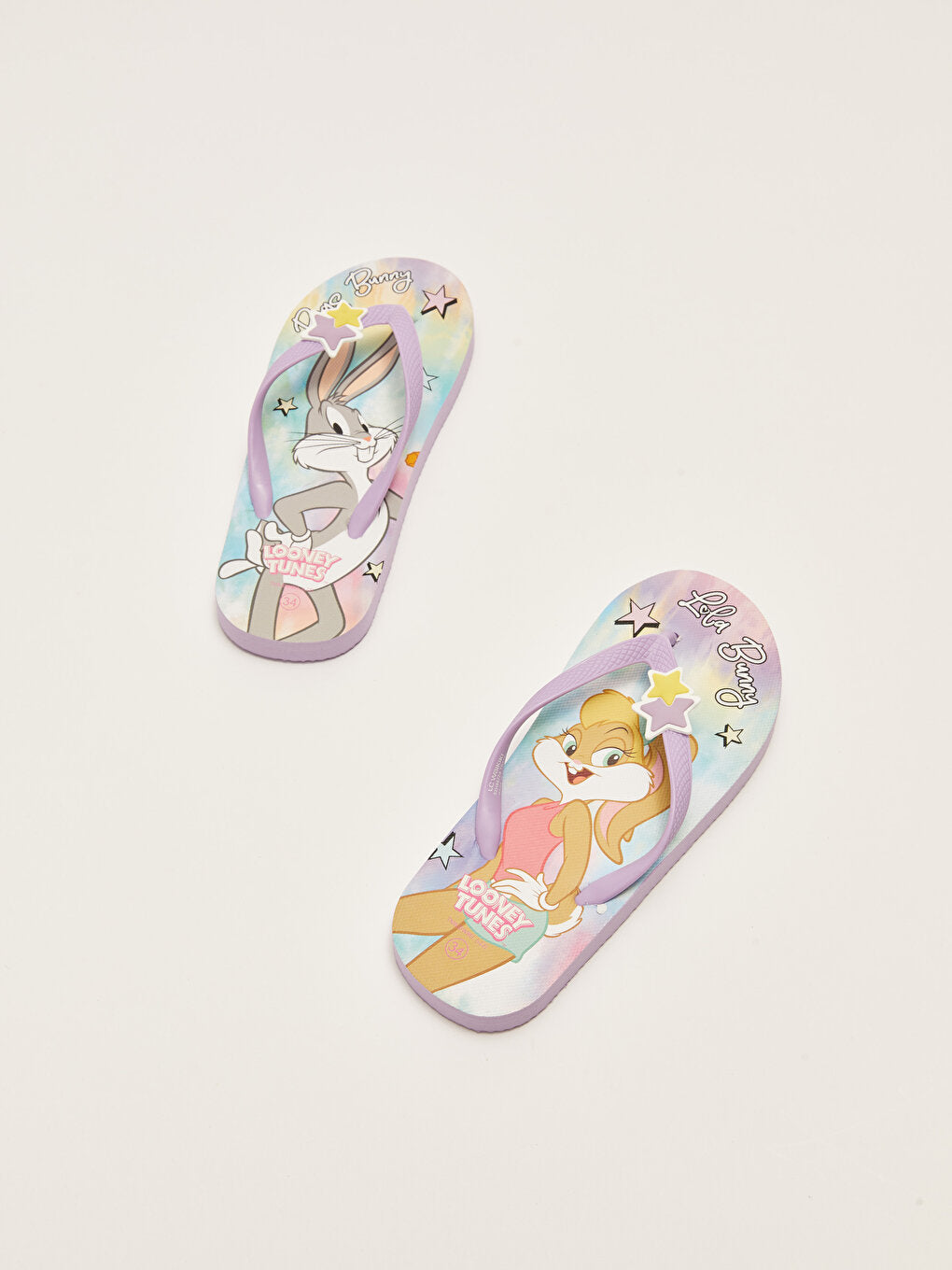 Bugs Bunny Printed Flip Flops Girls' Beach Slippers