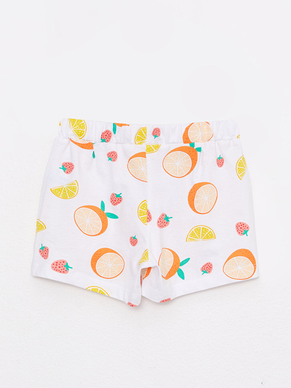 Printed Girls' Shorts with Elastic Waist