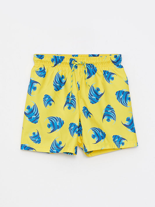 Printed Quick Drying Boys' Swim Shorts