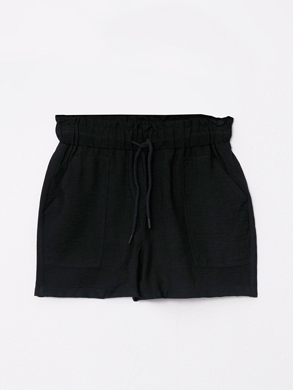 Women's Straight Bermuda Shorts with Elastic Waist