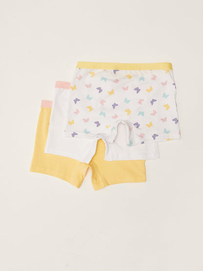 Printed Cotton Girl's Boxer Set of 3