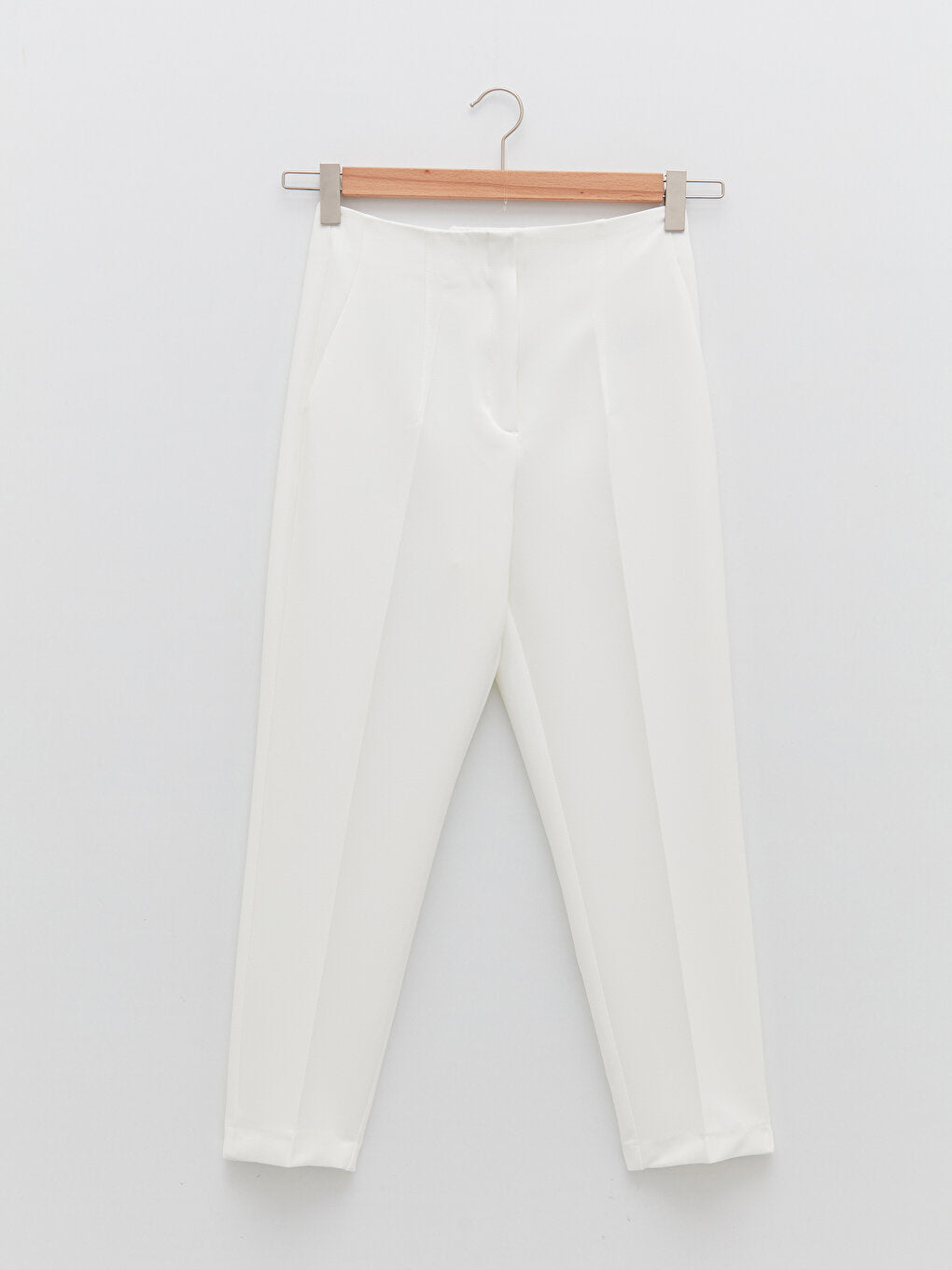 Women's High Waist Standard Fit Straight Trousers