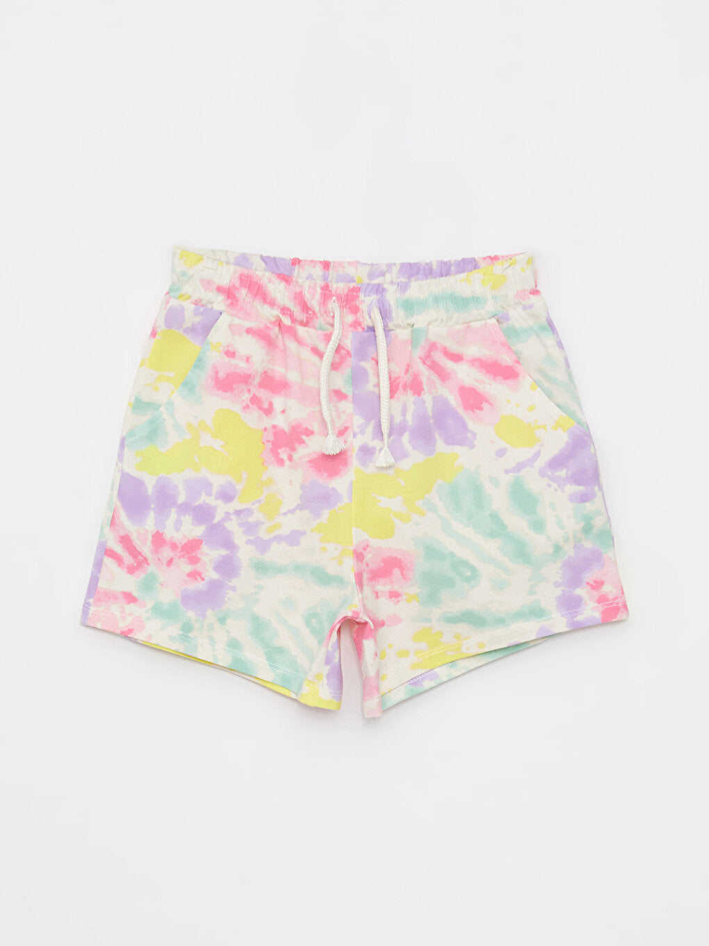 Printed Girls' Shorts with Elastic Waist