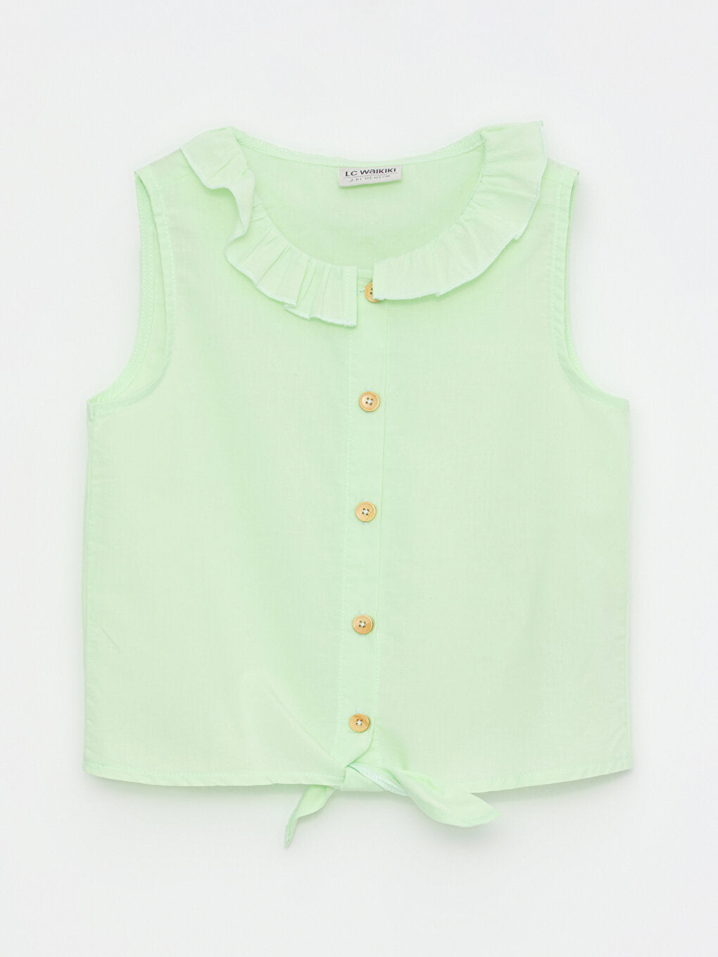 Baby Collar Basic Poplin Girl's Blouse