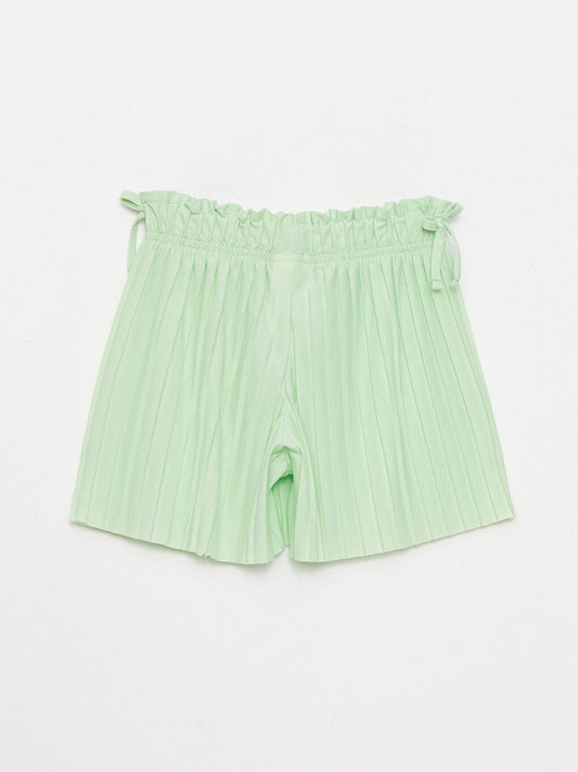 Basic Girls' Shorts with Elastic Waist