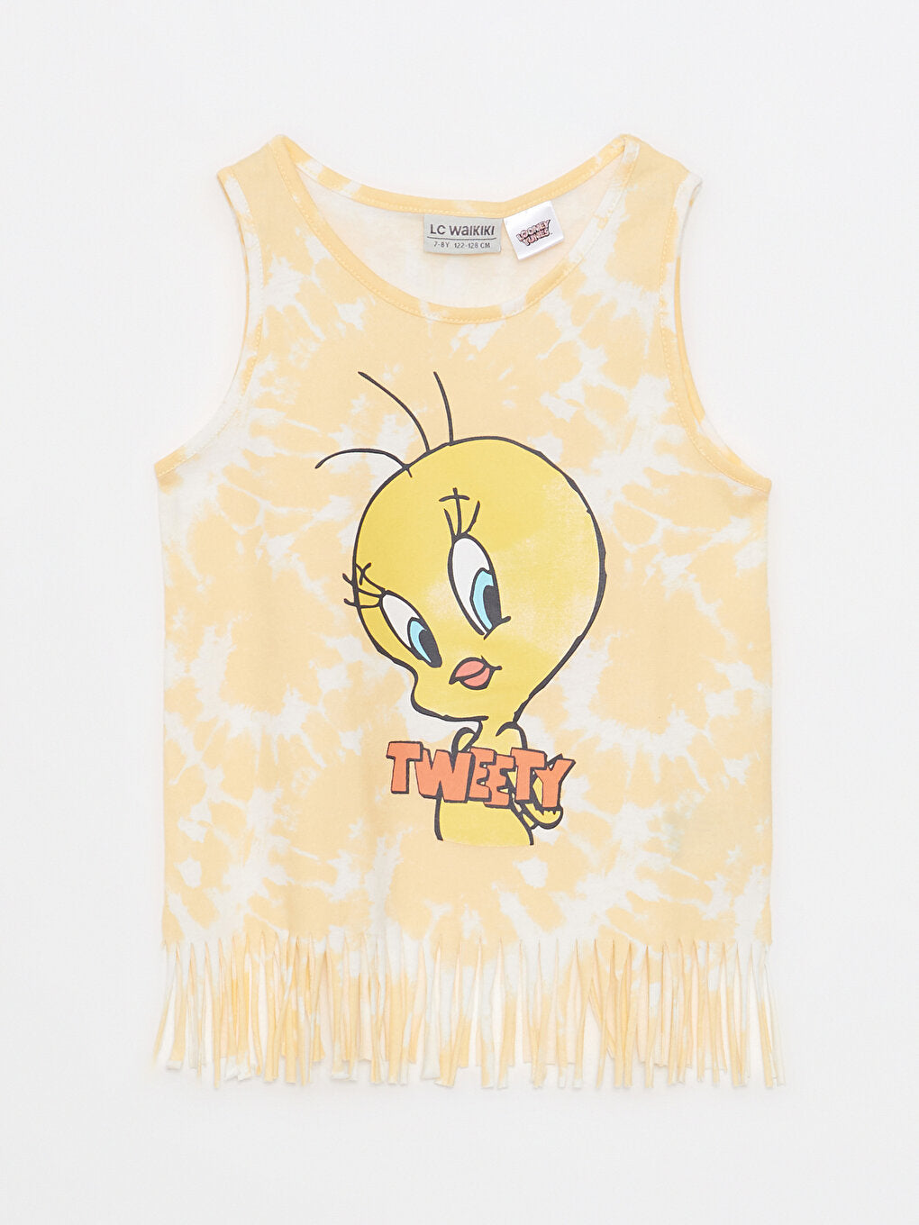 Crew Neck Tweety Printed Cotton Girl's Undershirt