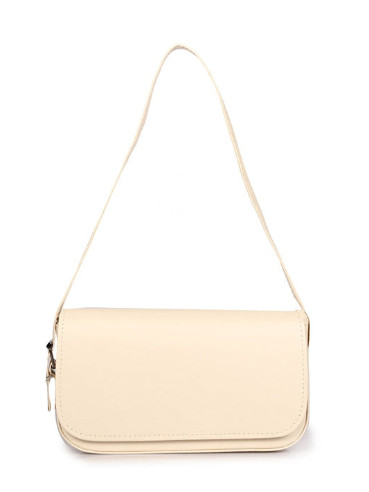 Leather Look Women's Baguette Bag