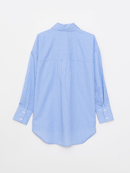 Striped Long Sleeve Women's Shirt Tunic