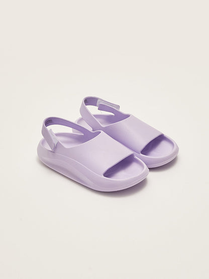 Single Strap Velcro Girls Sandals