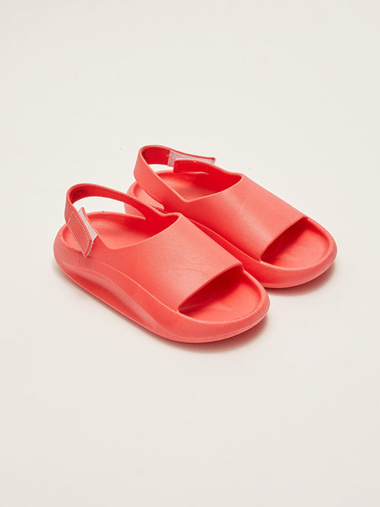 Single Strap Velcro Girls Sandals