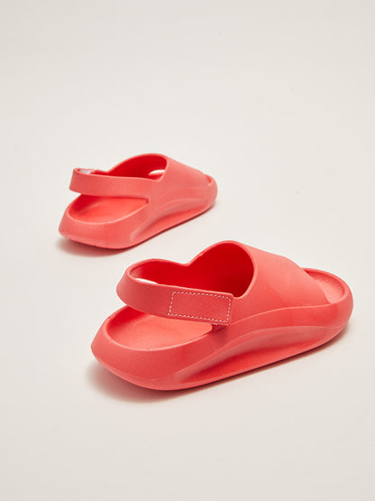 Single Strap Velcro Girls Sandals