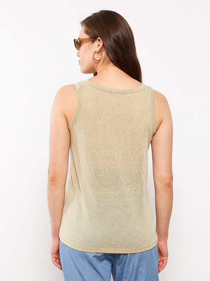 Maternity U Neck Plain Tank Top