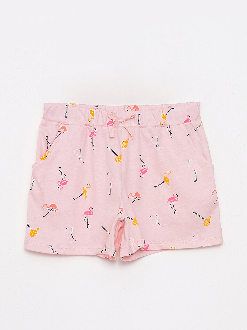 Printed Girls Shorts with Elastic Waist, 2-pack