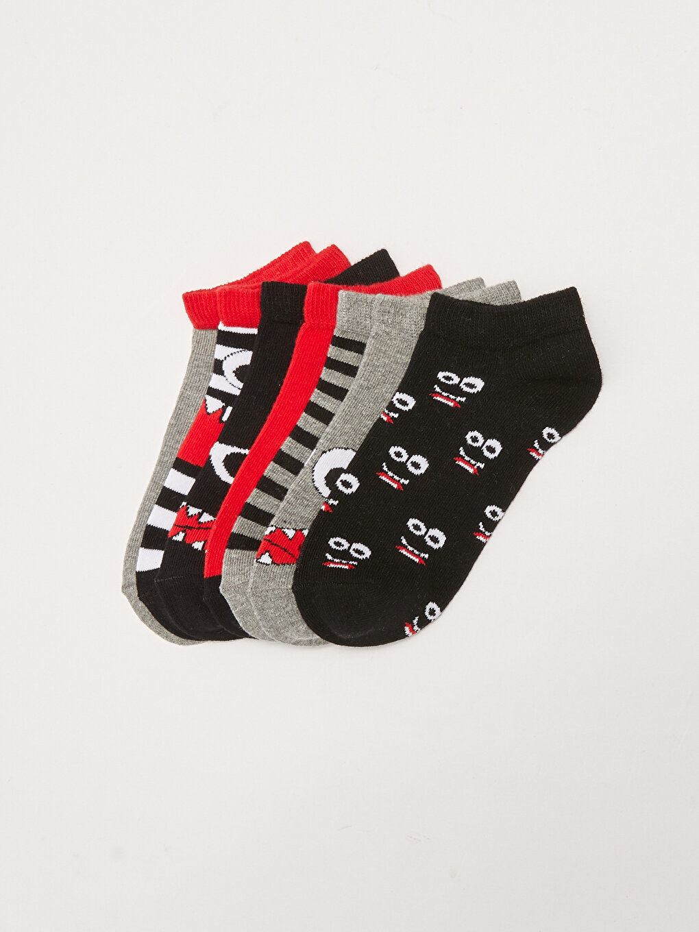 Patterned Boy's Booties Socks 7-pack