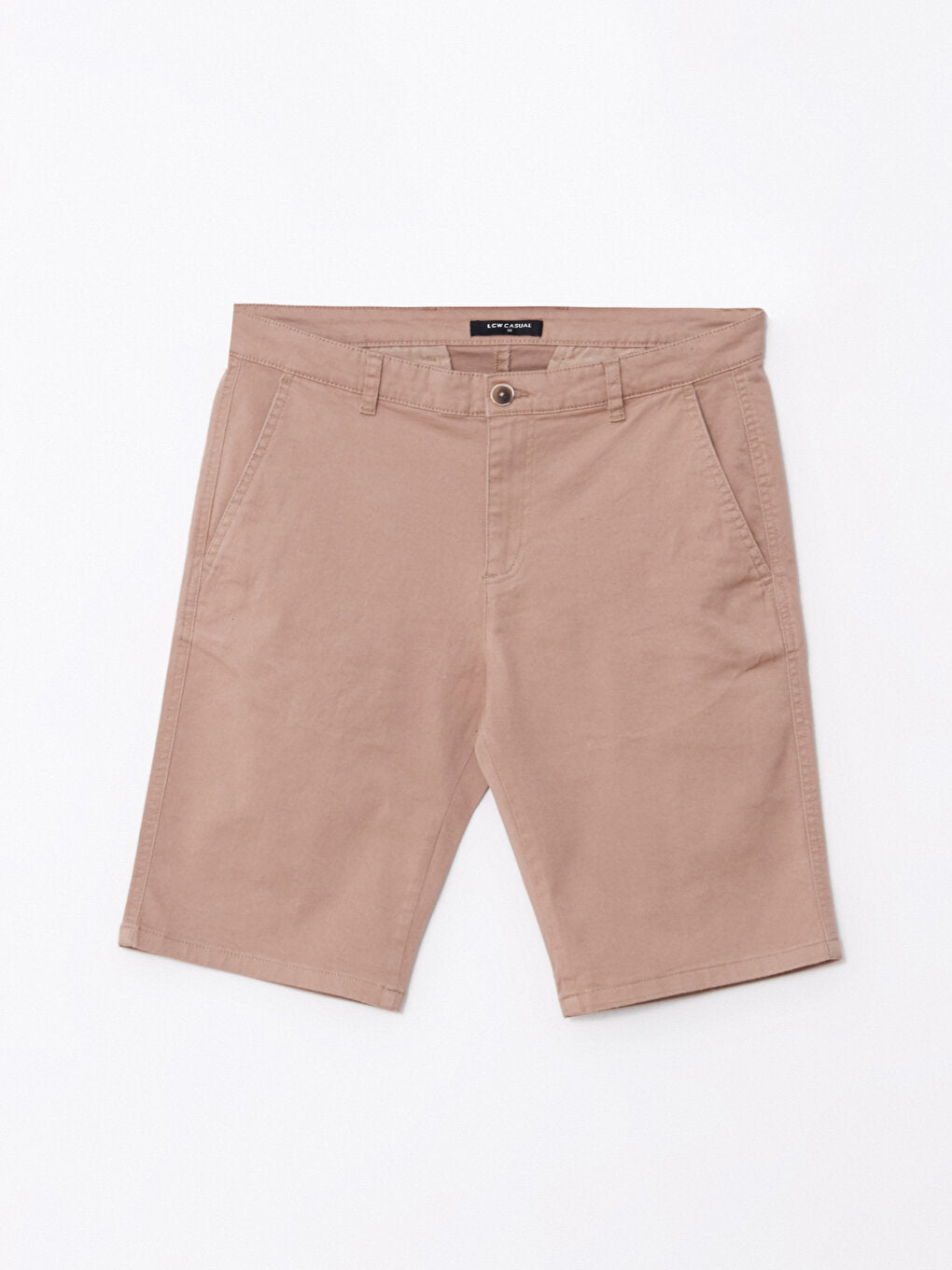 Slim Fit Gabardine Men's Shorts