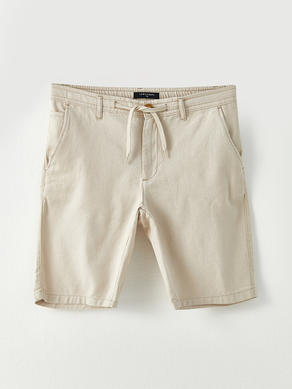 Slim Fit Gabardine Men's Shorts