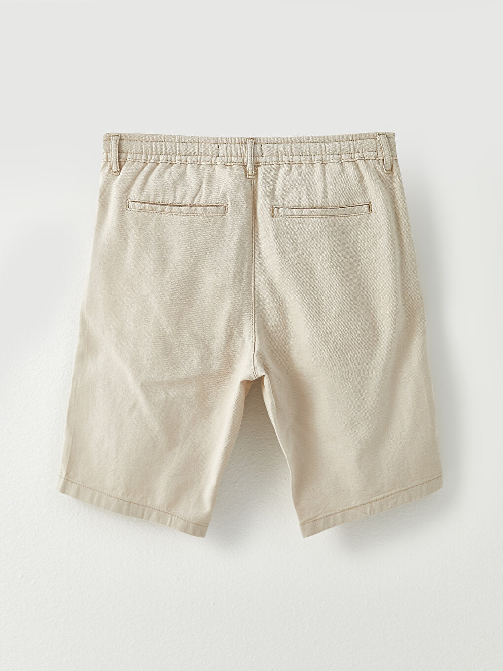 Slim Fit Gabardine Men's Shorts