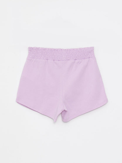 Basic Girls' Shorts with Elastic Waist